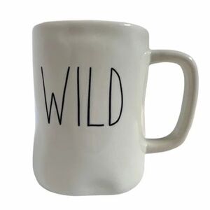 Rae Dunn WILD Coffee Tea White Mug